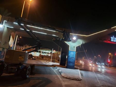 بلدية الطيبة ترمم الجسر بعد اضرام النيران بمحيطه | فيديو